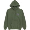 Pig Wheels Head Embrodered Army Men's Hooded Sweatshirt - Small