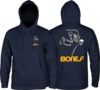 Powell Peralta Skateboard Skeleton Navy Men's Hooded Sweatshirt - Small