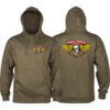 Powell Peralta Winged Ripper Army Heather Men's Hooded Sweatshirt - Small