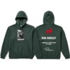 Primitive Skateboarding Heartache Forest Green Men's Hooded Sweatshirt - Small