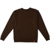 Spitfire Wheels Lil Eternal Emblem Brown / Black Men's Crew Neck Sweatshirt - Large