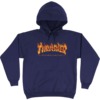 Thrasher Magazine Inferno Navy Men's Hooded Sweatshirt - Small