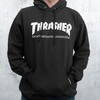 Thrasher Magazine Logo Skate Mag Black Men's Hooded Sweatshirt - X-Large
