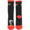Alien Workshop Skateboards Visitor Black Crew Socks - One size fits most