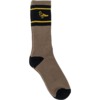 Anti Hero Skateboards Basic Pigeon Emblem Brown / Yellow / Black Crew Socks - One size fits most