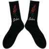 Baker Skateboards Roses Black Crew Socks - One size fits most