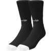 Chocolate Skateboards Lost Chunk Black / White Crew Socks - One size fits most