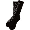 Deathwish Skateboards Heavy Logo Black Crew Socks - One Size Fits All