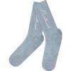 Deathwish Skateboards Script Light Blue Crew Socks - One size fits most