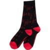 Deathwish Skateboards Molotov Black / Red Crew Socks - One size fits most