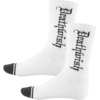 Deathwish Skateboards Sock Of Death White Crew Socks - One size fits most