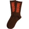 Deathwish Skateboards Stomp Brown Crew Socks - One Size Fits Most