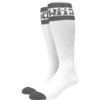 Dogtown Skateboards Striped White / Grey Tube Socks - One size fits most