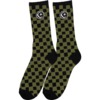 Foundation Skateboards Star & Moon Checkers Black Crew Socks - One Size Fits Most