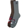 Foundation Skateboards Whipersnappers Brown / Grey Crew Socks - One size fits most