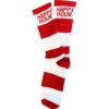 Happy Hour Skateboards Candy Cane Red / White Crew Socks - One size fits most