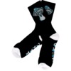 Happy Hour Skateboards Mushroom Black / Blue Crew Socks - One size fits most