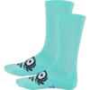 Heroin Skateboards Egg Ice Blue Crew Socks - One size fits most