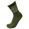 Heroin Skateboards Fuck Drugs Olive Crew Socks - One size fits most