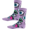 Heroin Skateboards Mutant Purple Crew Socks - One size fits most