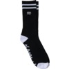 Krooked Skateboards Eyes Black / White Crew Socks - One size fits most