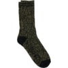 Krooked Skateboards Multi Flowers Olive / Black Crew Socks - One size fits most
