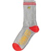 Krooked Skateboards OG Bird Embroidered Grey / Red / Gold Crew Socks - One Size Fits Most