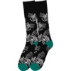 Pig Wheels Pigs Fly Black Crew Socks - One size fits most