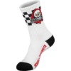 Powell Peralta Ripper Checker Stripes Red / Black Crew Socks - One size fits most