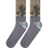 Psockadelic Socks Dude Ranch Grey Crew Socks - One Size Fits Most