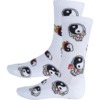 Psockadelic Socks Flaming Yin Yang Crew Socks - One size fits most