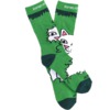 Rip N Dip Imma Head Out Green Crew Socks - One size fits most