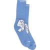 Rip N Dip Lord Nermal Light Slate Crew Socks - One Size Fits Most
