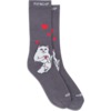 Rip N Dip Nermal Loves Charcoal Crew Socks - One size fits most