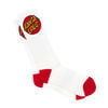 Slime Balls Skateboard Wheels Cruz Logo White Crew Socks - 2 Pair Bundle - One size fits most