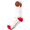 Slime Balls Skateboard Wheels Cruz Logo White Crew Socks - 2 Pair Bundle - One size fits most