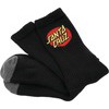 Slime Balls Skateboard Wheels Cruz Logo Black Crew Socks - 2 Pair Bundle - One size fits most