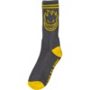 Spitfire Wheels Bighead Charcoal / Yellow Crew Socks - One Size Fits Most