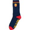 Spitfire Wheels Bighead Fill Embroidered Navy / Red / Gold Crew Socks - One Size Fits Most