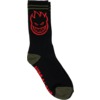 Spitfire Wheels Bighead Black / Olive / Red Crew Socks - One size fits most