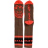 Spitfire Wheels Classic '87 Brown / Red / Black Crew Socks - One Size Fits Most