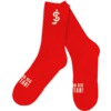 Shake Junt Red On Red Red Crew Socks - One size fits most