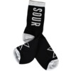 Sour Solution Skateboards Logo Black Crew Socks - One size fits most
