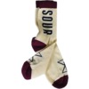 Sour Solution Skateboards Logo Burgundy Crew Socks - One size fits most