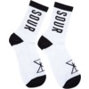 Sour Solution Skateboards Logo White Crew Socks - One size fits most