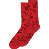Thrasher Magazine Gonz Logo Pattern Red / Black Crew Socks - One size fits most