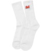 Toy Machine Skateboards Devil Cat White Crew Socks - One size fits most