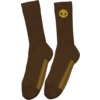 Toy Machine Skateboards Always Watching Brown Crew Socks - One size fits most