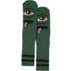 Toy Machine Skateboards Bloodshot Eye Forest Green Crew Socks - One size fits most