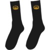 Toy Machine Skateboards Matokie Embroidered Logo Black Crew Socks - One size fits most